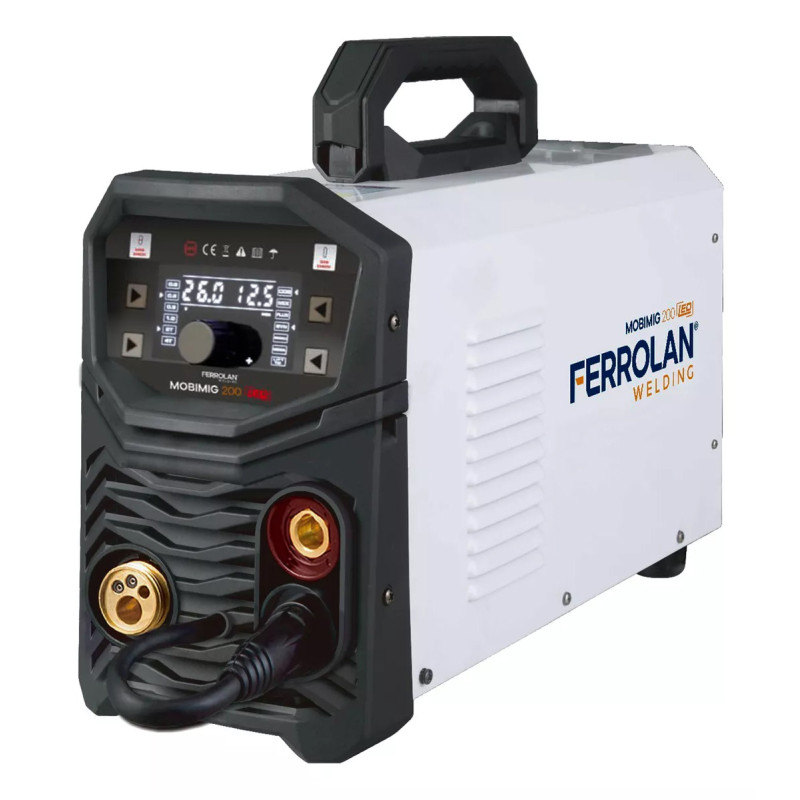 Mobimig 200 Led Sinergica 3 en 1 (Torcha Mig + Reg AR + Pinza de masa y portaelectrodo)